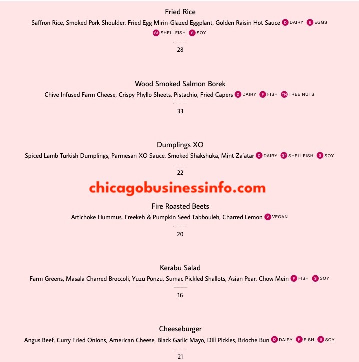 Bambola and Coquette Chicago Brunch Menu 3