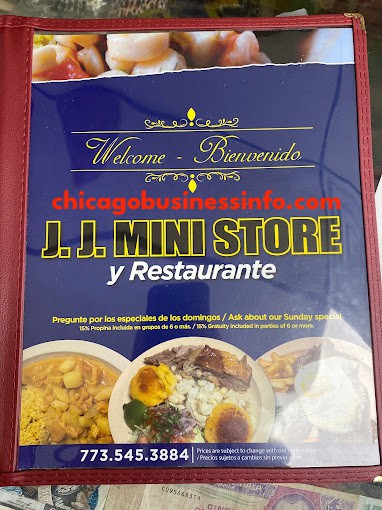 J and J Mini Store Restaurant Chicago Menu 5