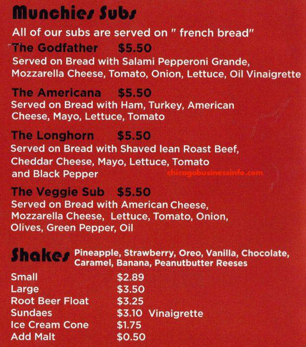 Munchies Gyros And Pizza Chicago Menu 3