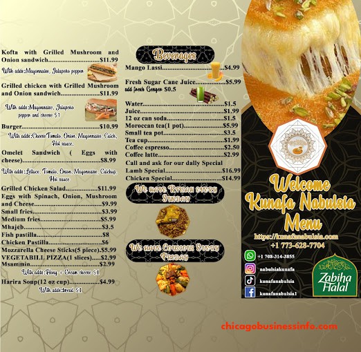 Kunafa Nabulsia Chicago Menu 4