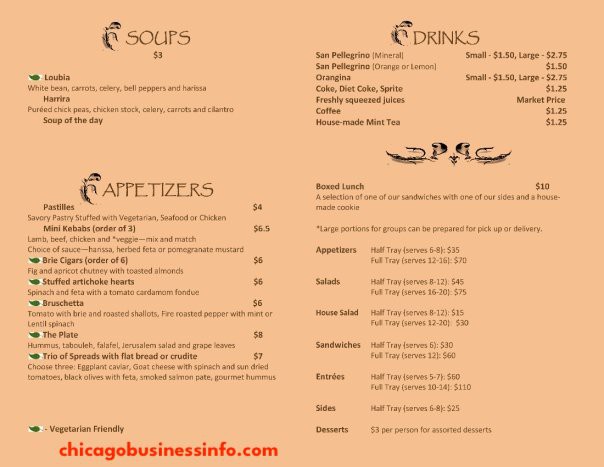 Zebda Chicago Menu 5