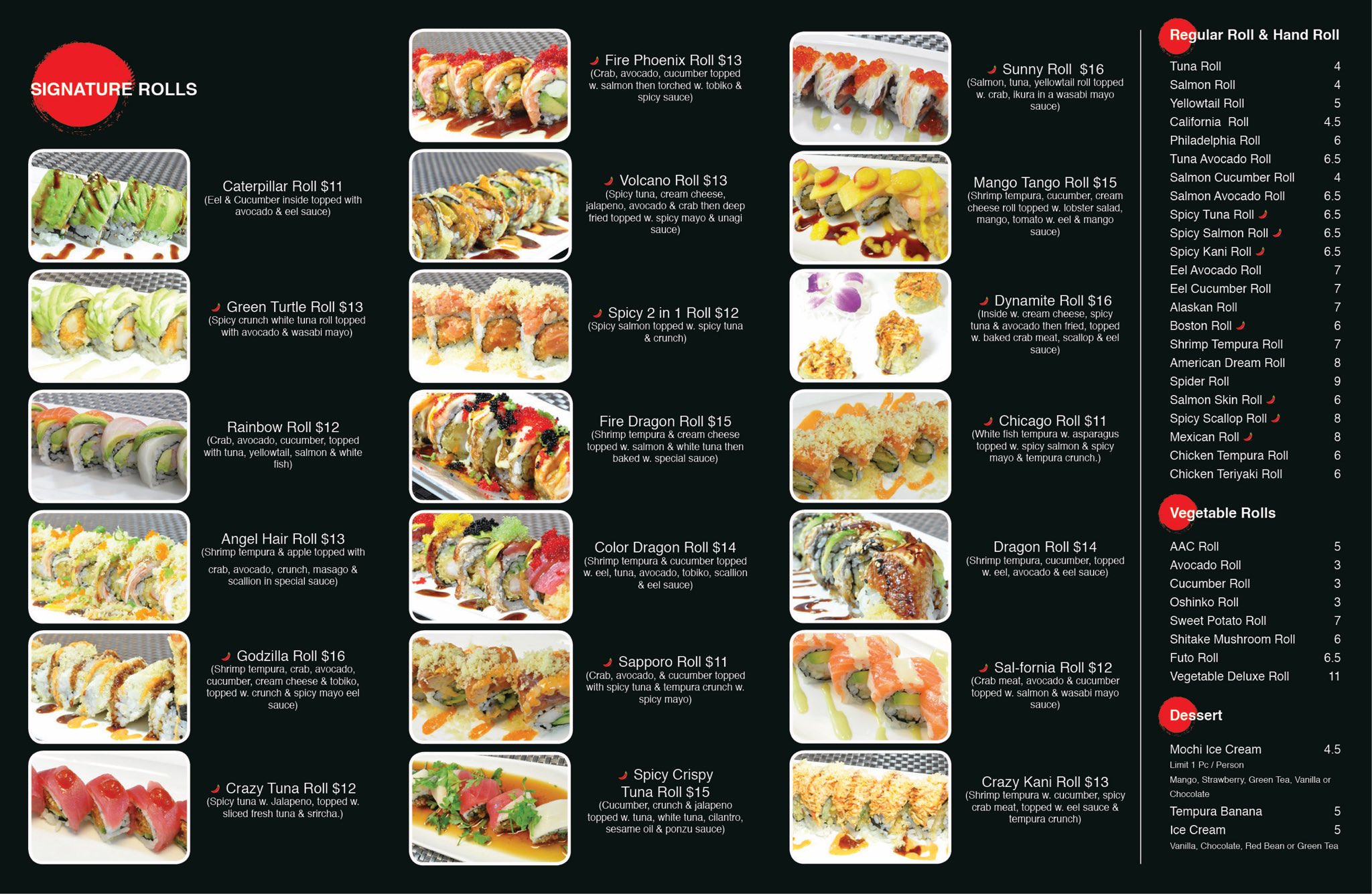 Sushi Taku Logan Delivery Roll Specials