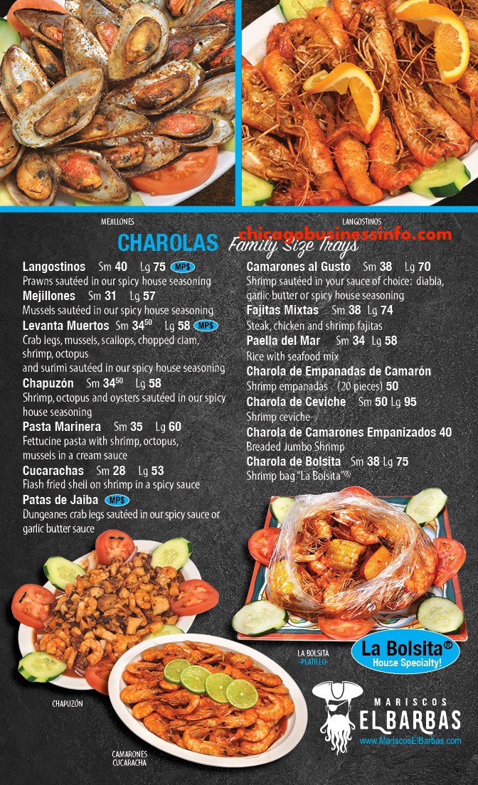 Mariscos El Barbas Chicago Menu 4