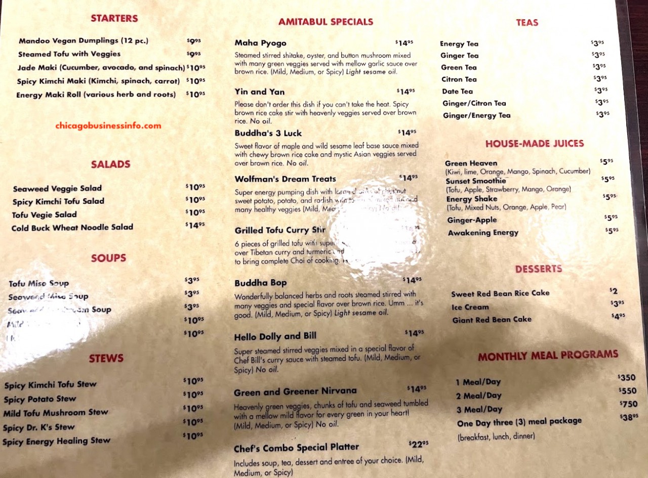 Amitabul Chicago Menu 2