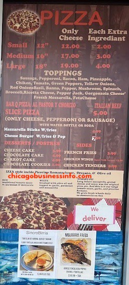 Deleite’s Pizza and Mexican Food Chicago Menu 3