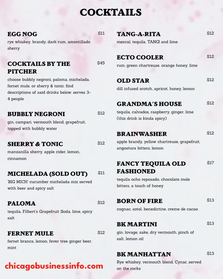 Big Kids Sandwiches Chicago Menu 3