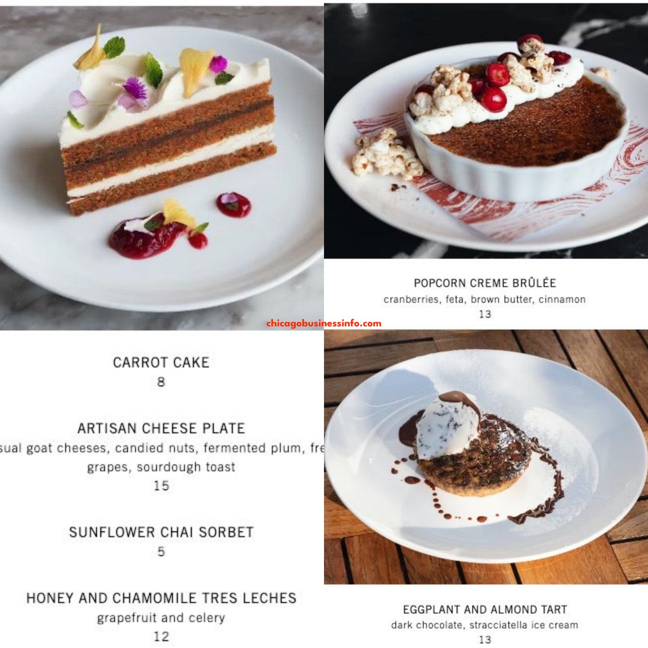 Lula Cafe Chicago Dessert Menu