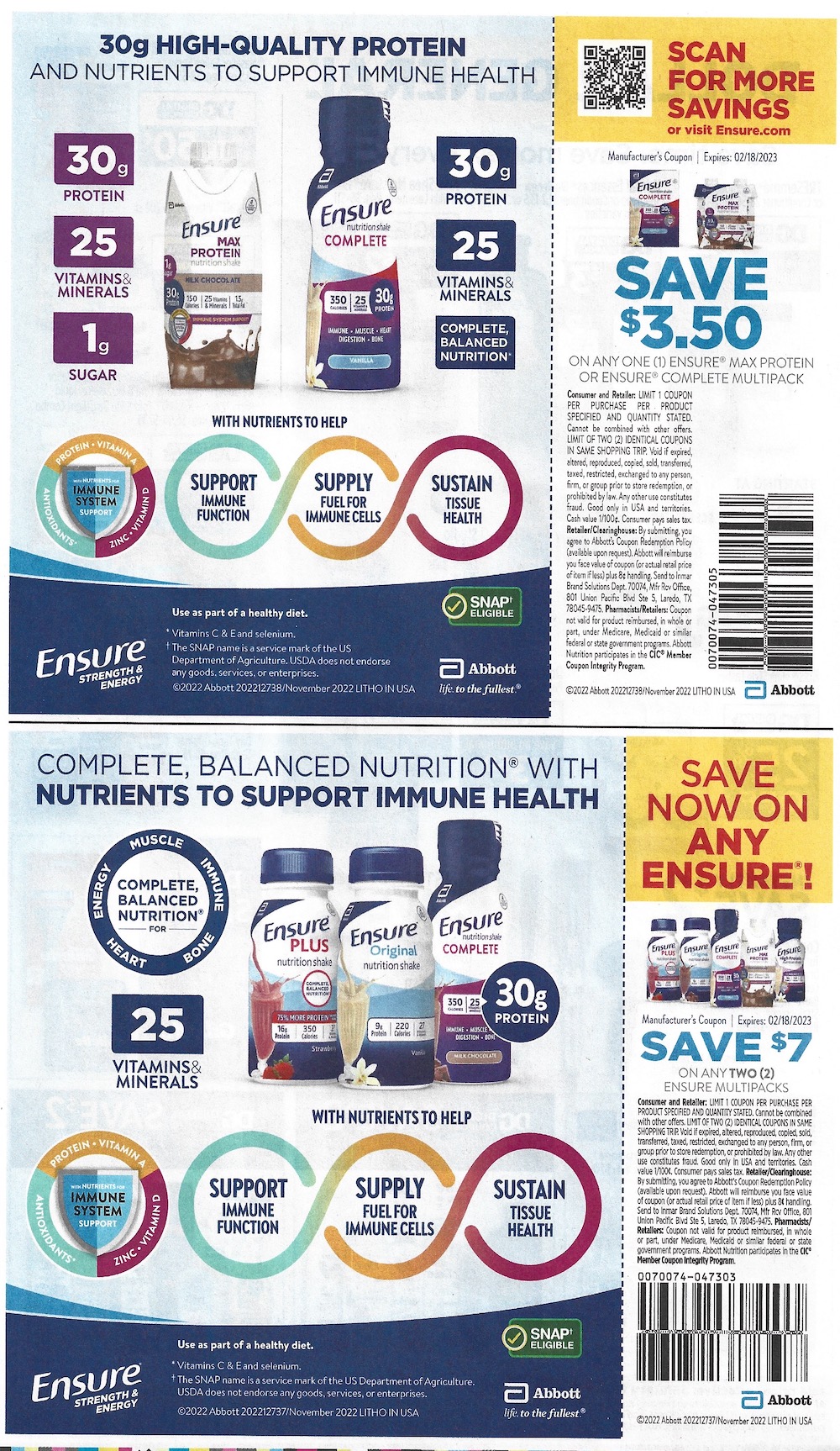 Chicago Tribune Smart Source Coupons January 08 2023 Ensure