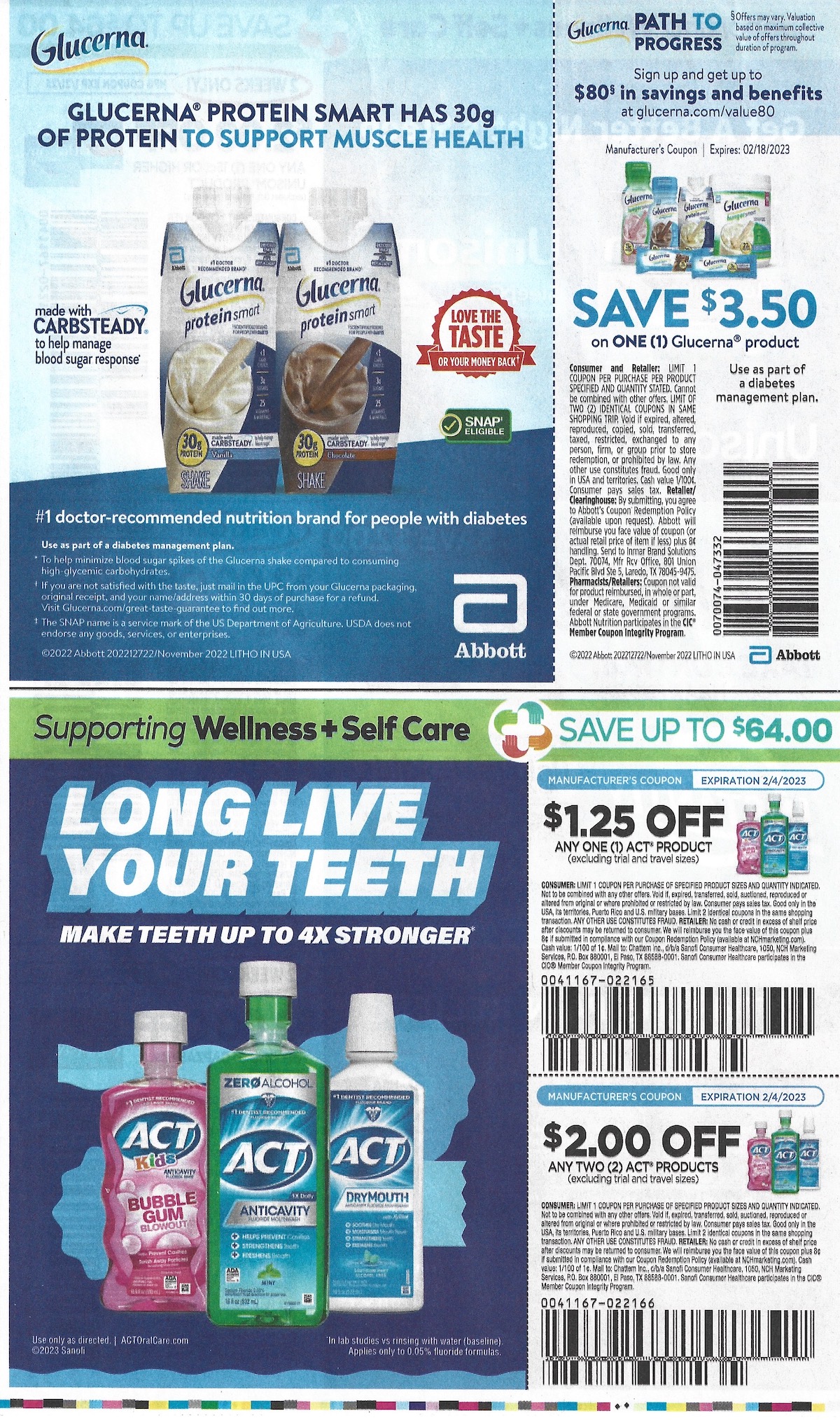 Chicago Tribune Smart Source Coupons January 08 2023 Glucerna Act