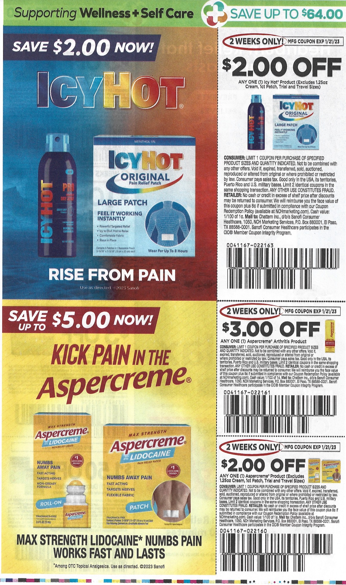 Chicago Tribune Smart Source Coupons January 08 2023 Icyhot Aspercreme