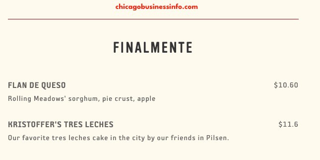 Mi Tocaya Antojería Chicago Menu 3