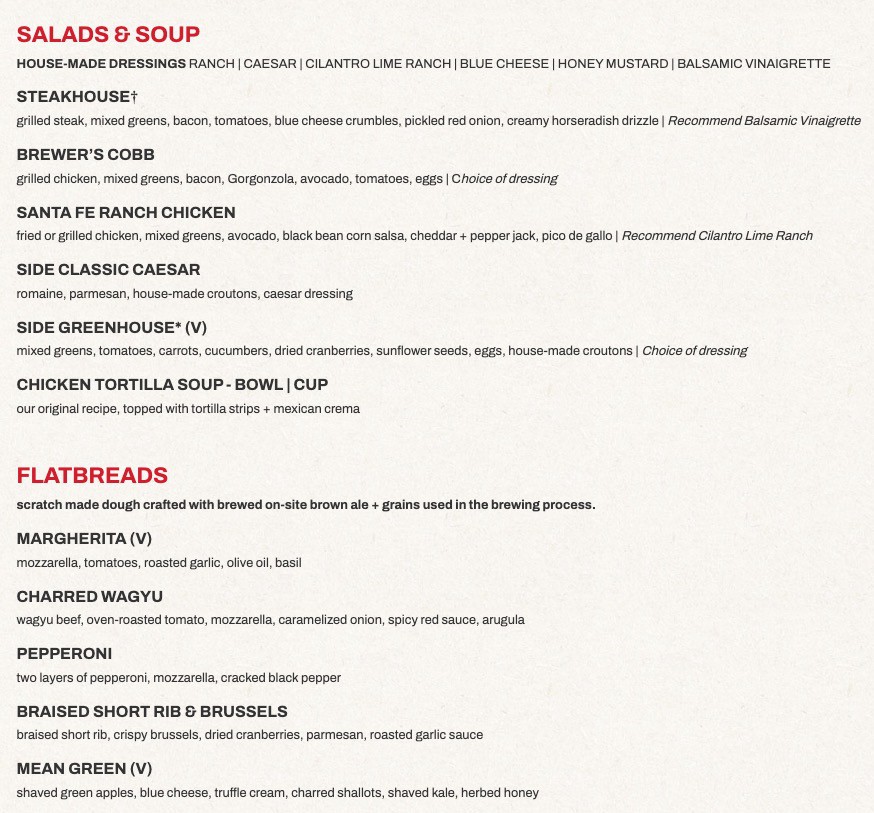 Rock Bottom Chicago Menu 2