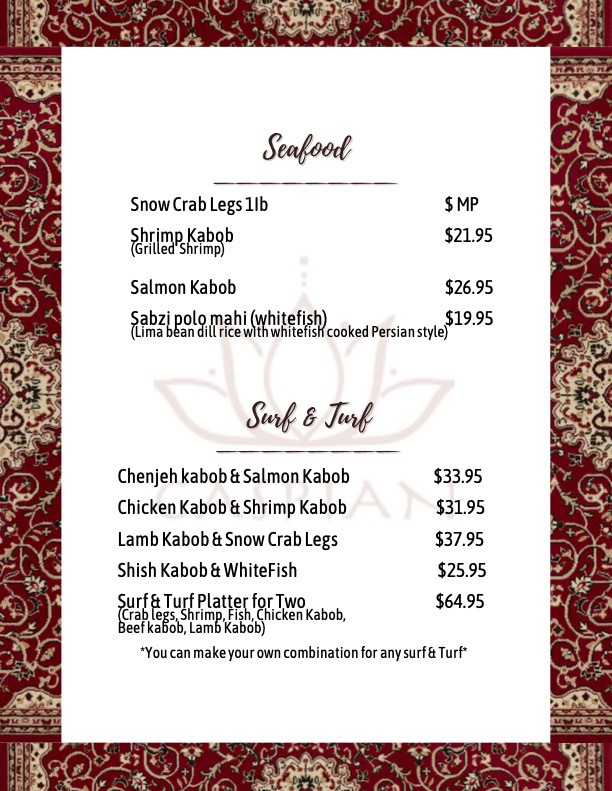 Caspian Kabab Chicago Menu 6