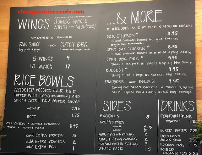 Dak Chicago Menu 2