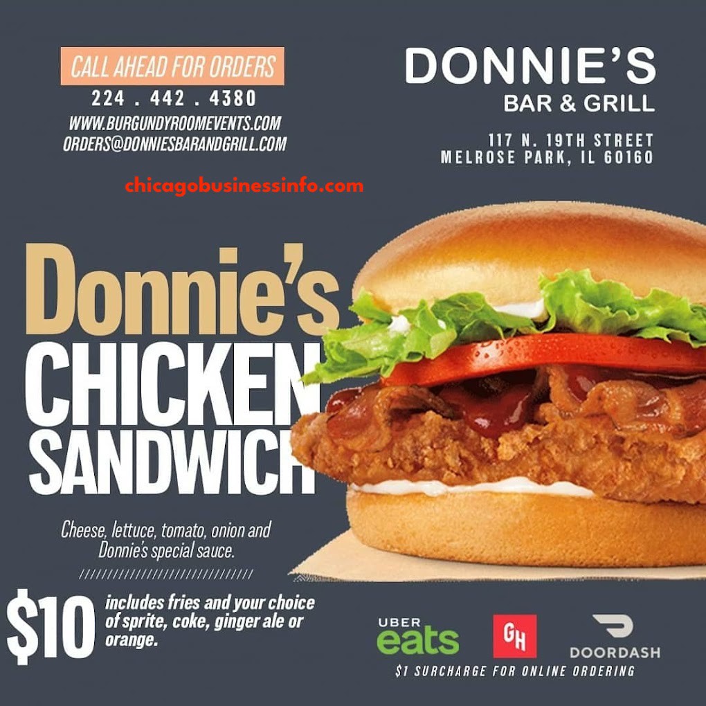 Donnie's Bar And Grill Melrose Park Menu 3