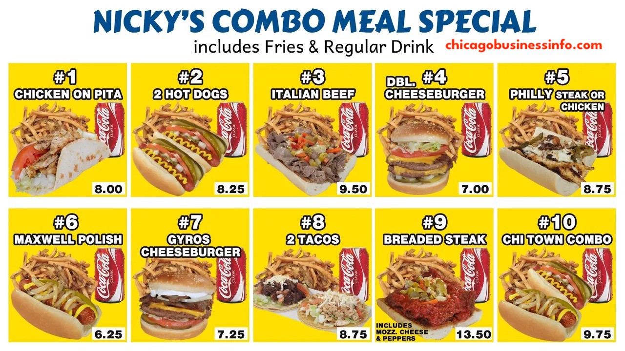 Nicky V’s (Mount Greenwood) Chicago Menu 3