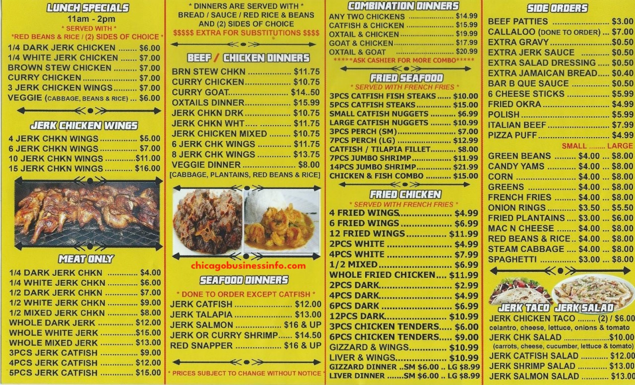 Jerk It Iz Chicago Menu 2