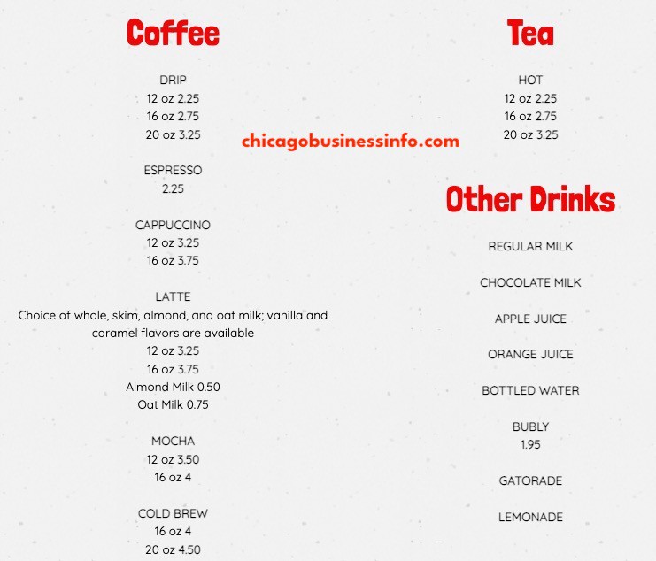 Dip And Sip Donuts Chicago Menu 1