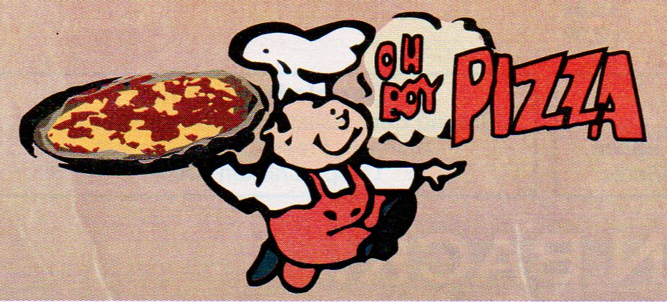 Oh Boy Pizza Worth Logo