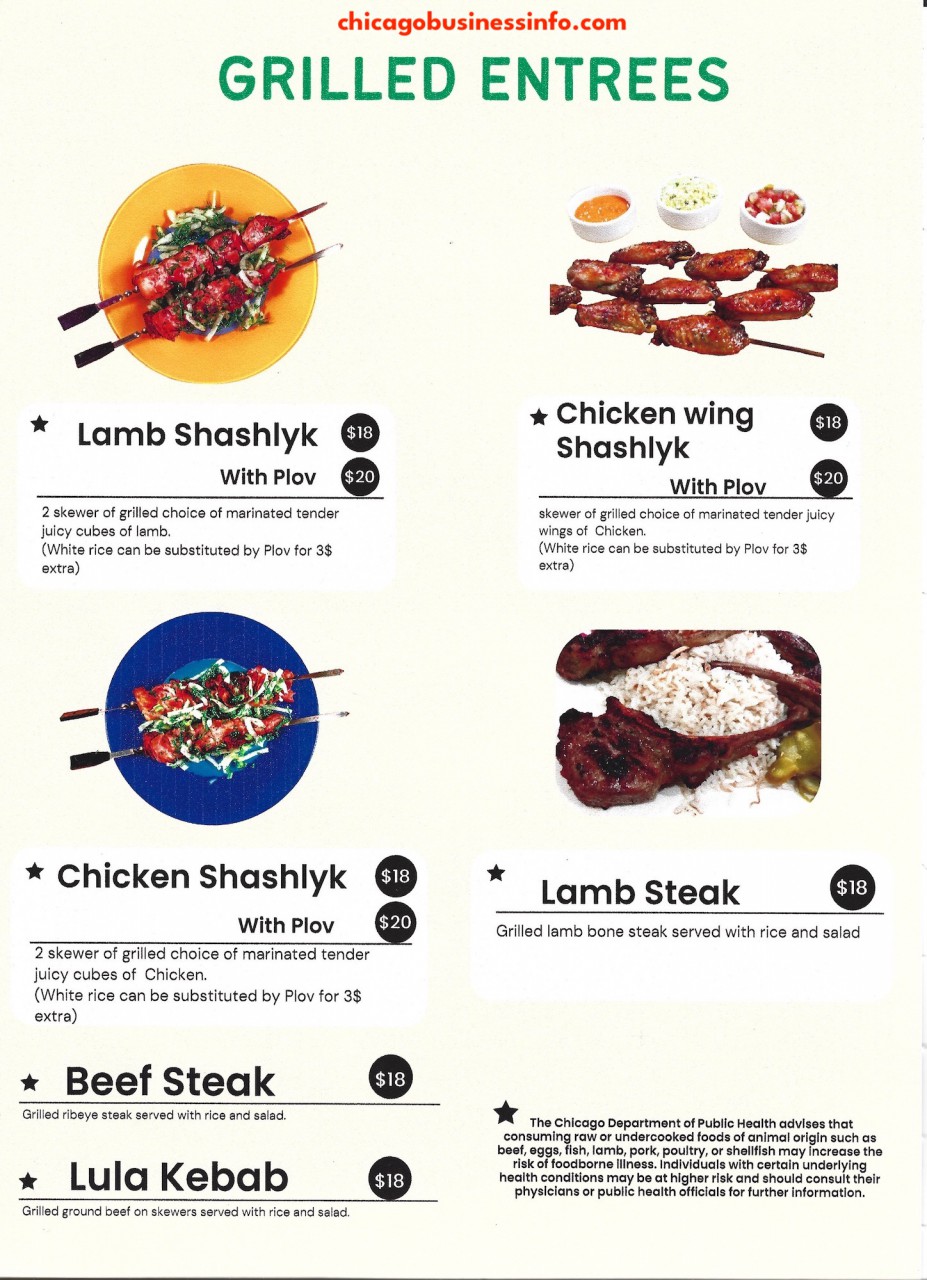 Bai Cafe Chicago Menu 2