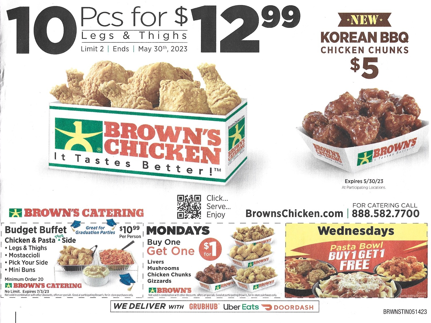 Browns Chicken Printable Coupons - Expires 07/03/2023