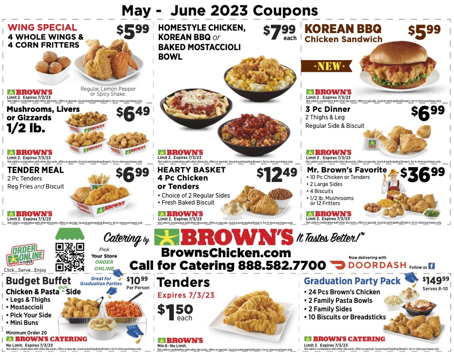 Browns Chicken Printable Coupons - Expires 07/03/2023 3