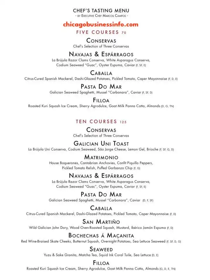 Porto Chicago Menu 3