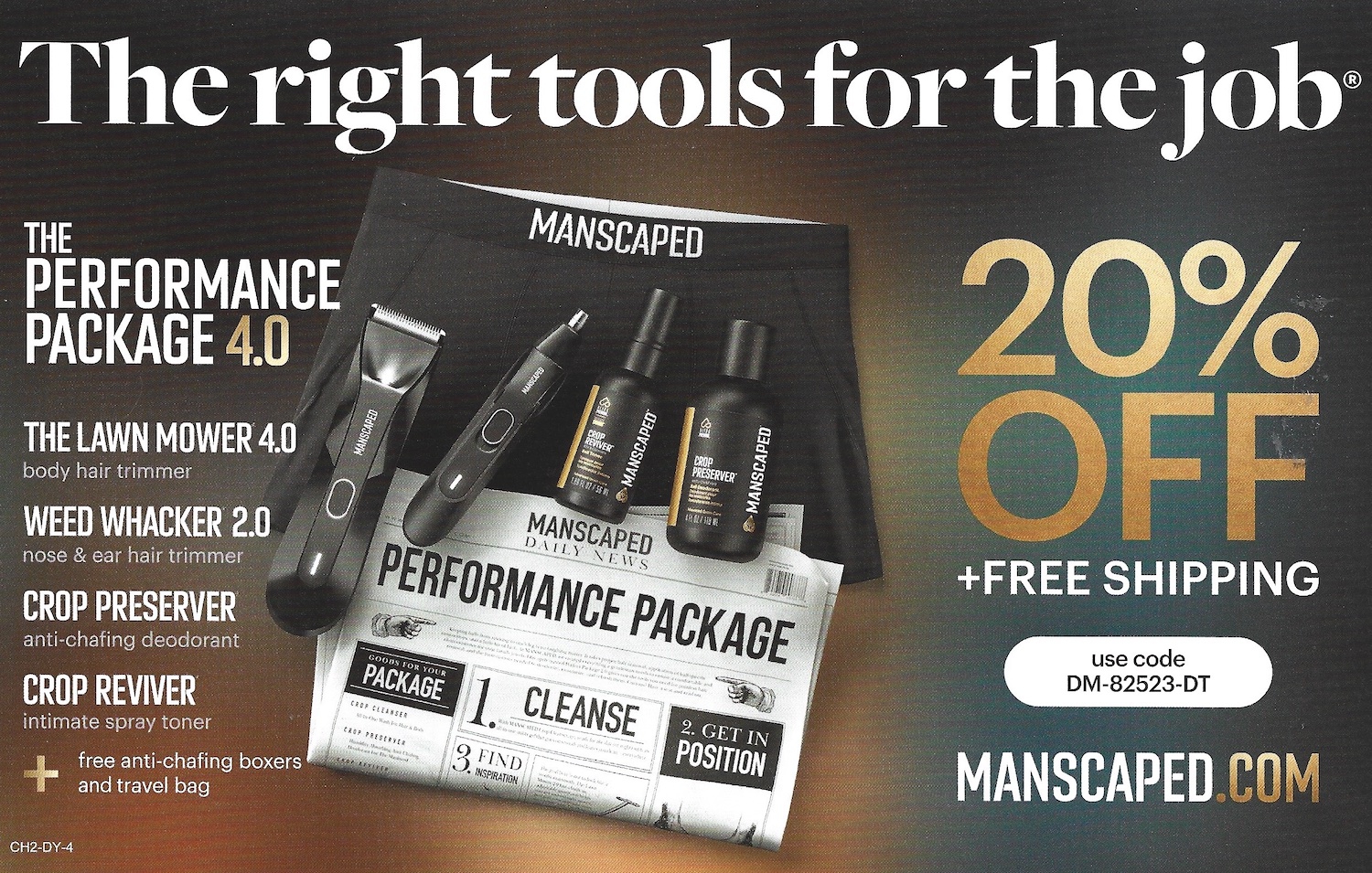 Chicago Exclusive Offers Coupons Mailer August 2023 Manscaped 20% Off Promotion Free Shipping Deal