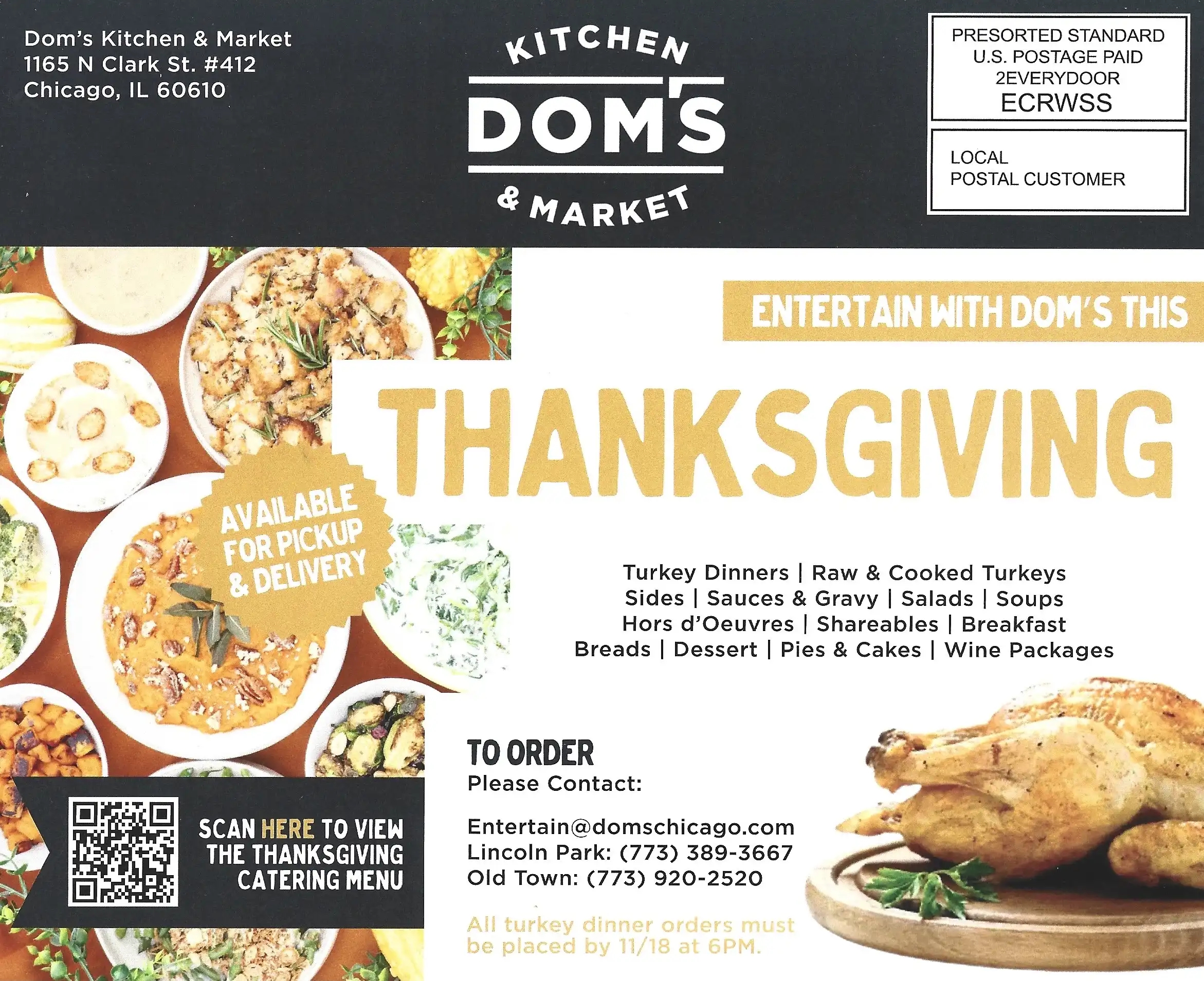 Dom's Kitchen $5 off $25 Shop In Store Coupon Cover