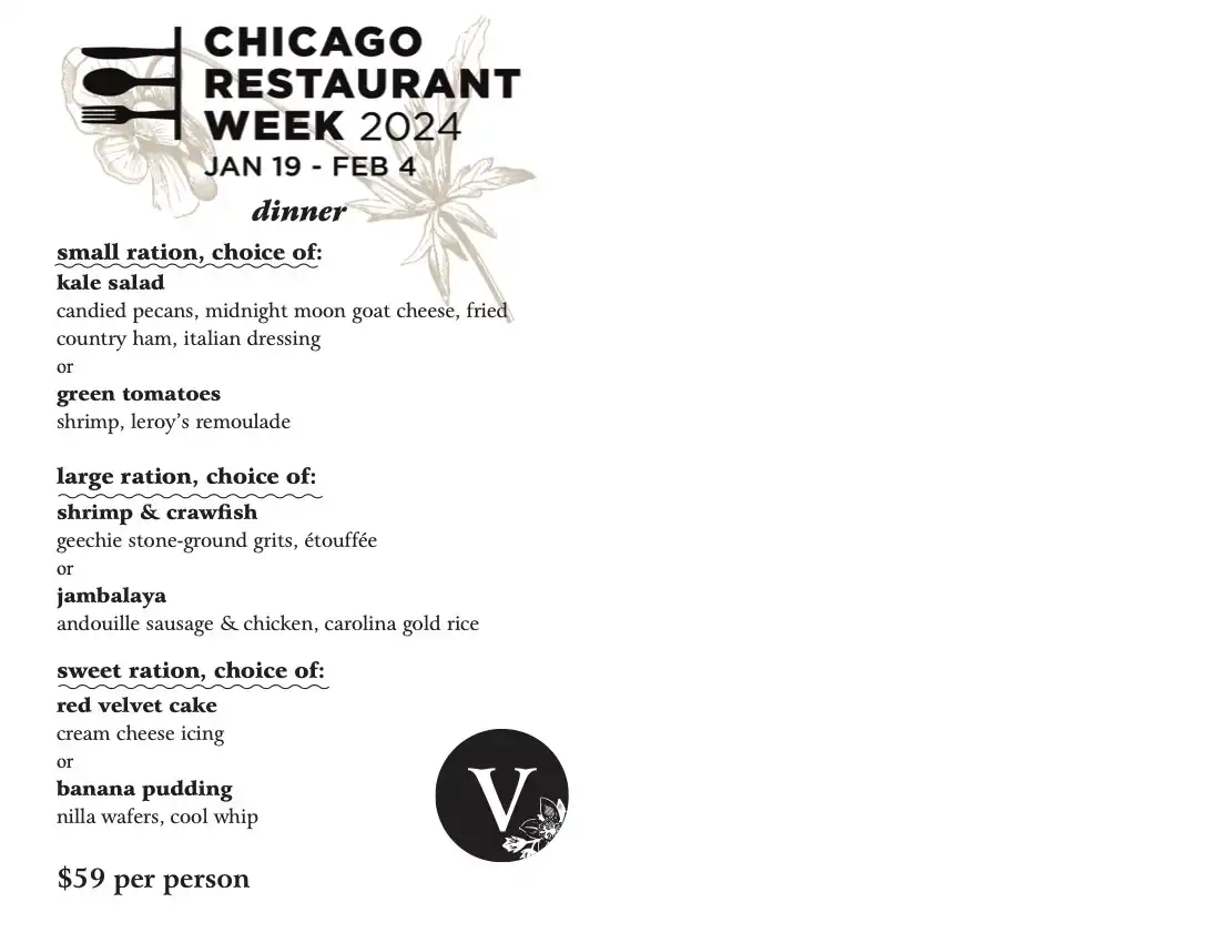 Chicago Restaurant Week 2024 Menu Virtue Restaurant And Bar