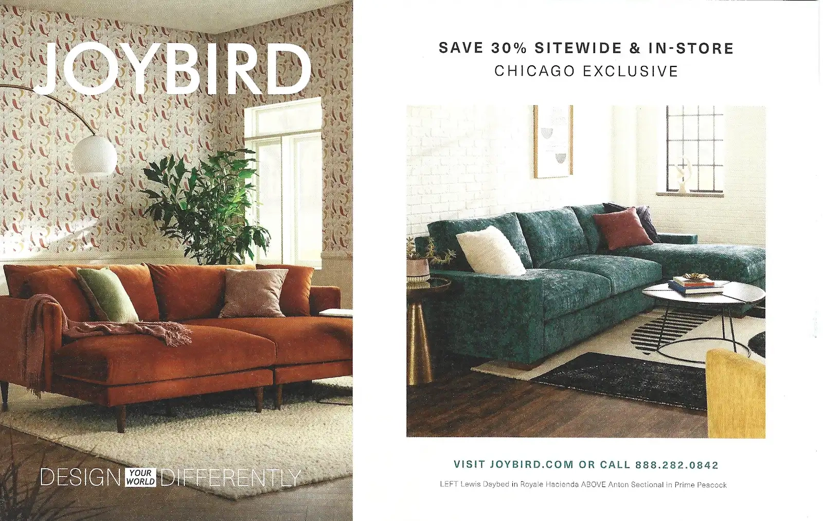 Chicago Exclusive Offers Coupons Mailer January 2024 Joybird