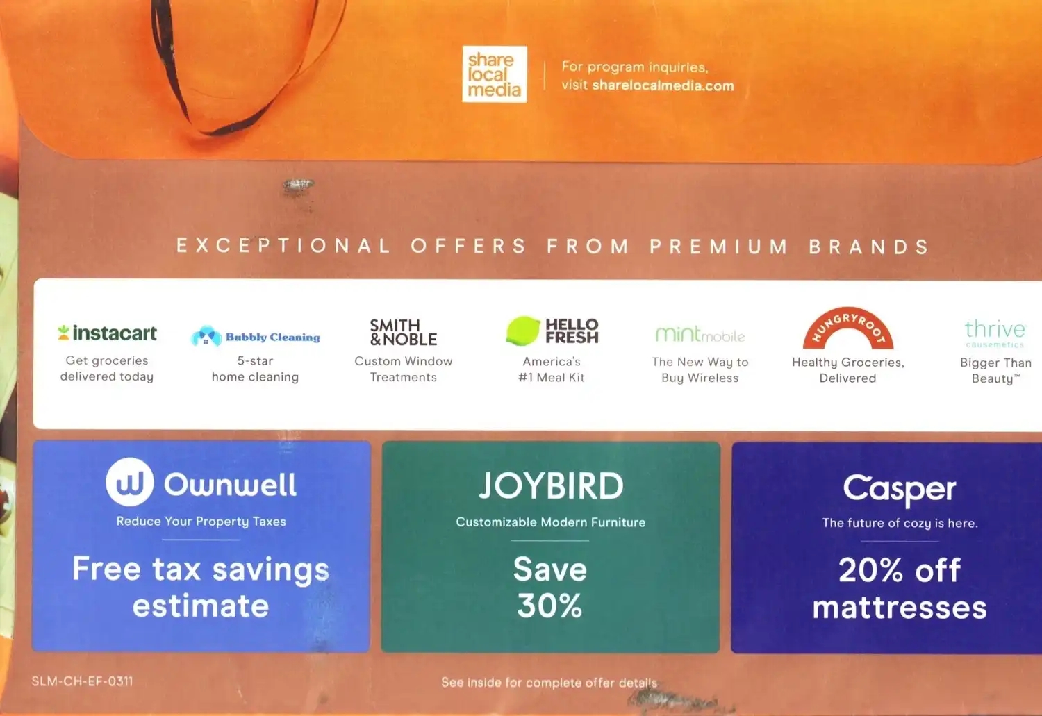 Chicago Exclusive Offers Coupons Mailer - March 2024