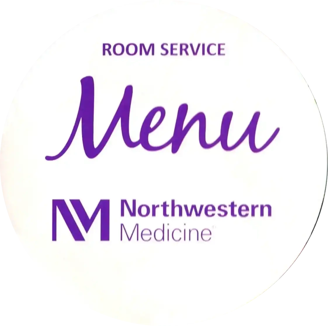Northwestern Prentice Hospital Room Service Menus