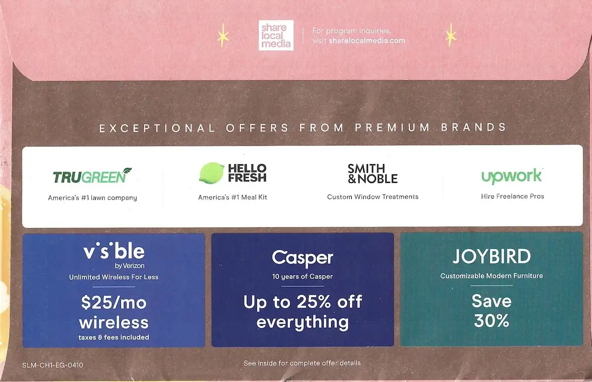 Chicago Exclusive Offers Coupons Mailer - April 2024