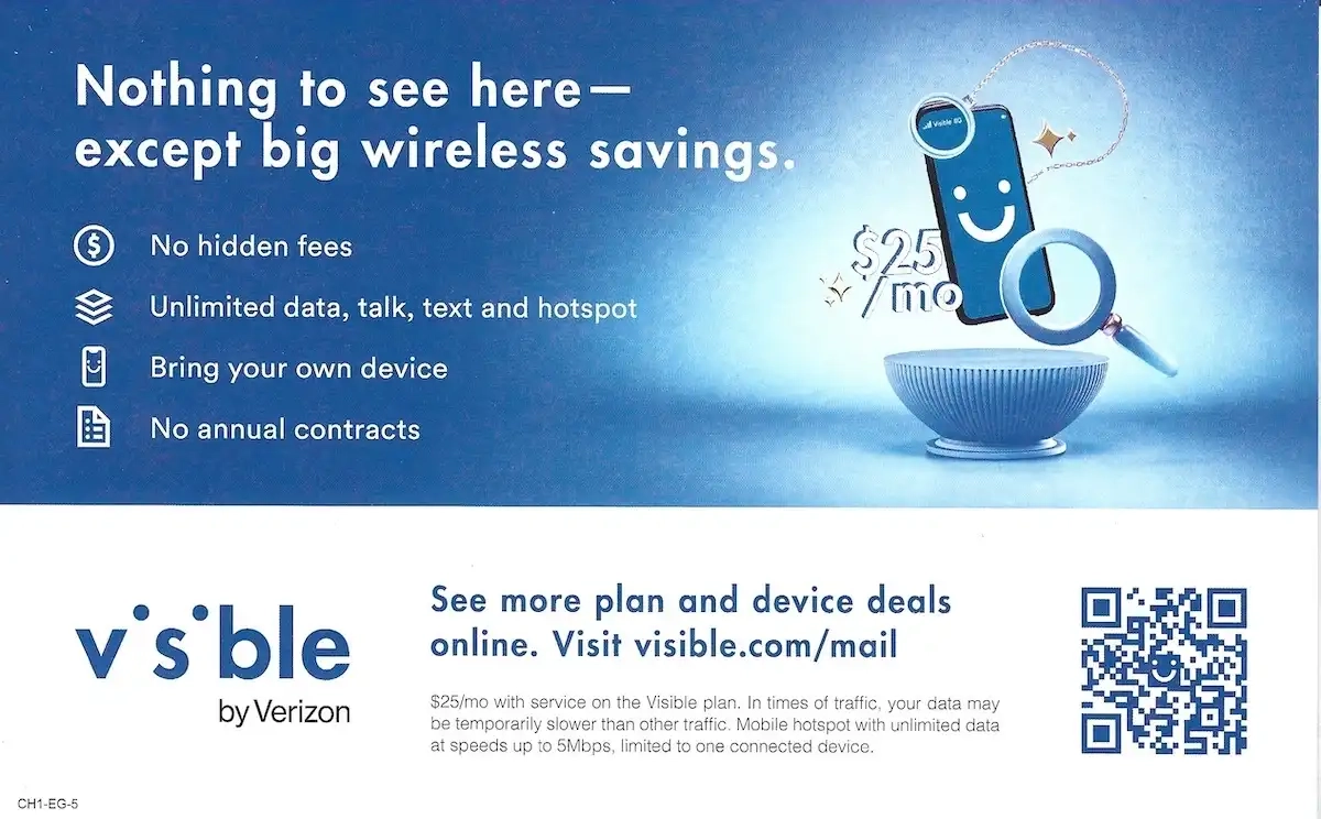 Chicago Exclusive Offers Coupons Mailer April 2024 Visible By Verizon