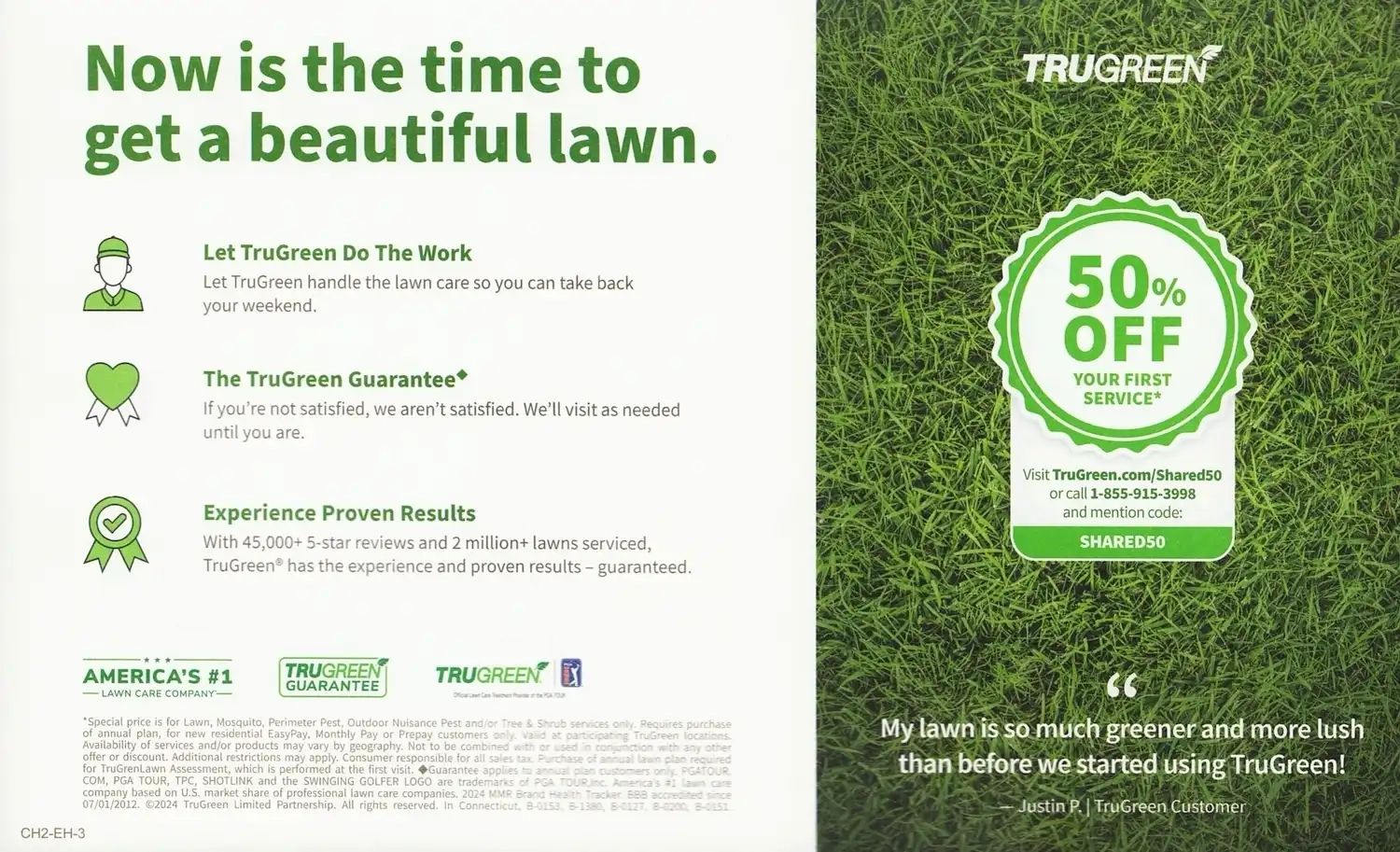 Chicago Exclusive Offers Coupons Mailer - May 2024 TruGreen