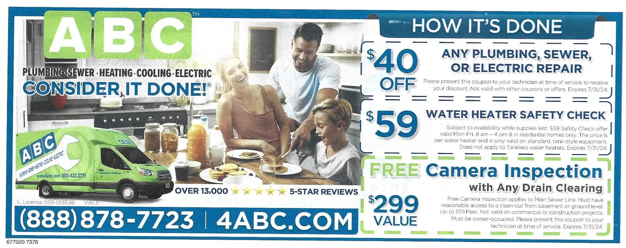 Valpak Mailer Coupons Chicago July 2024 ABC Plumbing