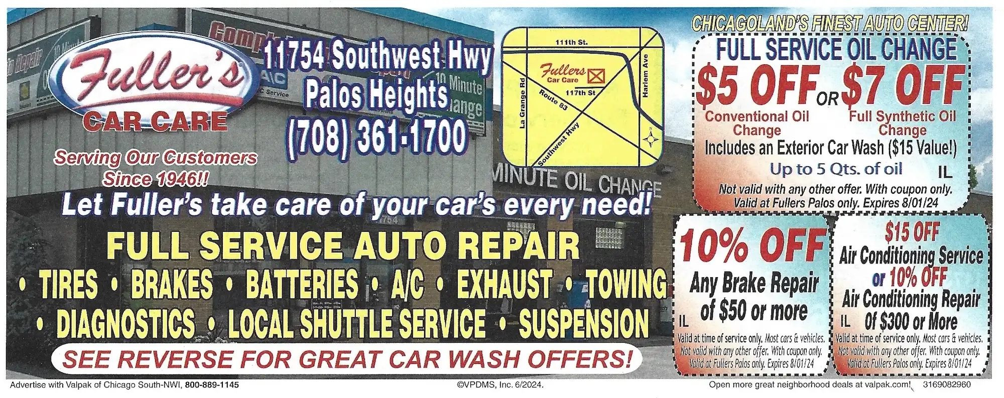 Valpak Mailer Coupons Chicago July 2024 Fullers Car Wash