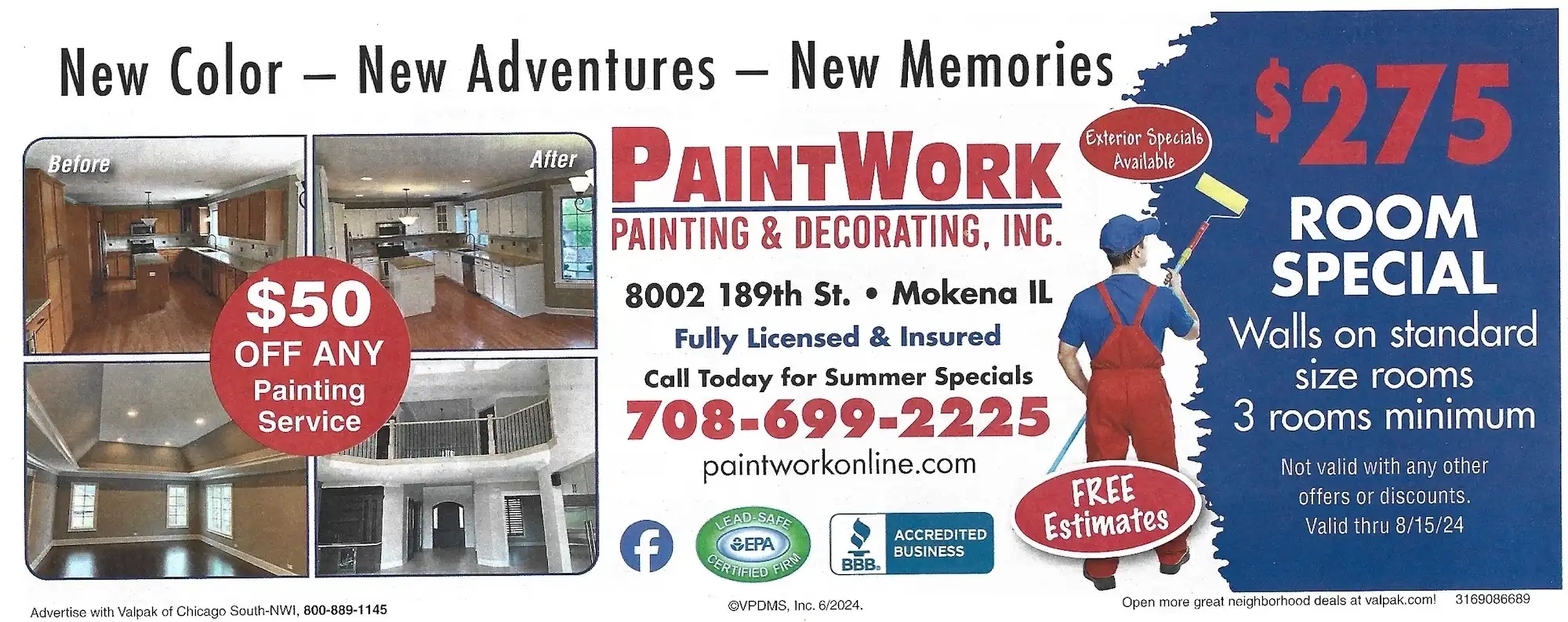 Valpak Mailer Coupons Chicago July 2024 Paintwork Inc