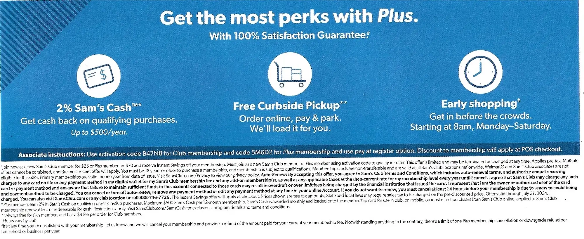 Valpak Mailer Coupons Chicago July 2024 Sams Club