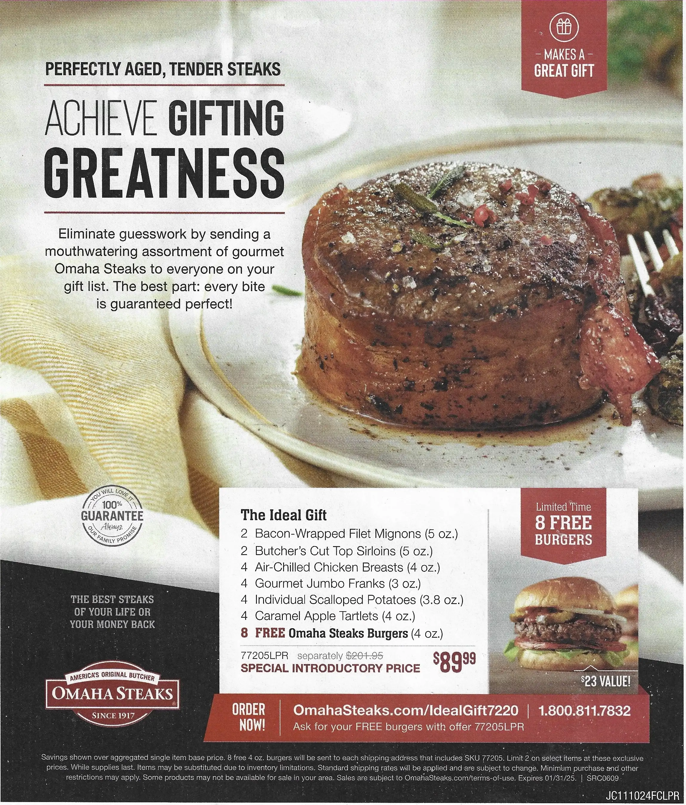 Omaha Steaks Promo Code - The Ideal Gift Expires 01/31/2025