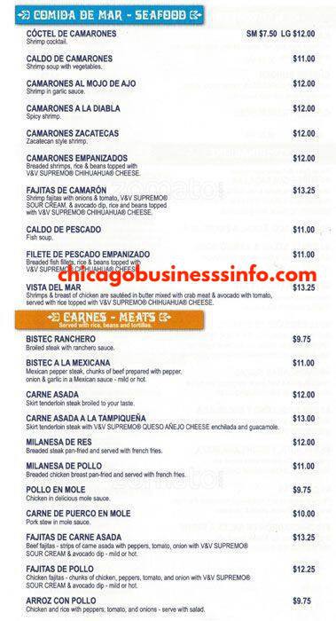 El presidente restaurante chicago menu 3