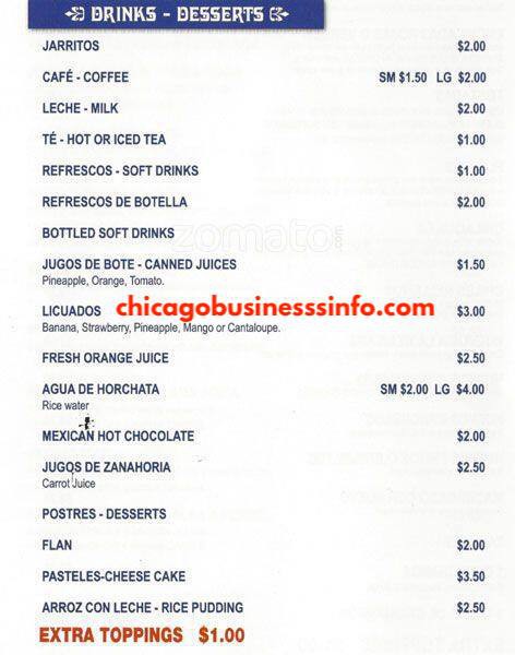 El presidente restaurante chicago menu 5