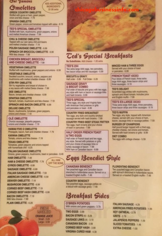 Athenas pancake restaurant menu 5