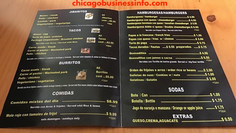 Rosaisela tacos y mas chicago menu 2