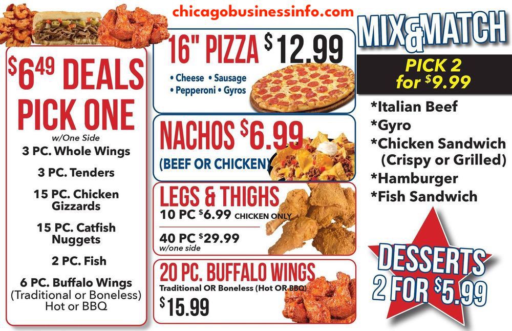Jimmys best chicago deals menu