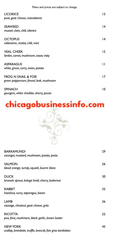 Sprout chicago menu 1