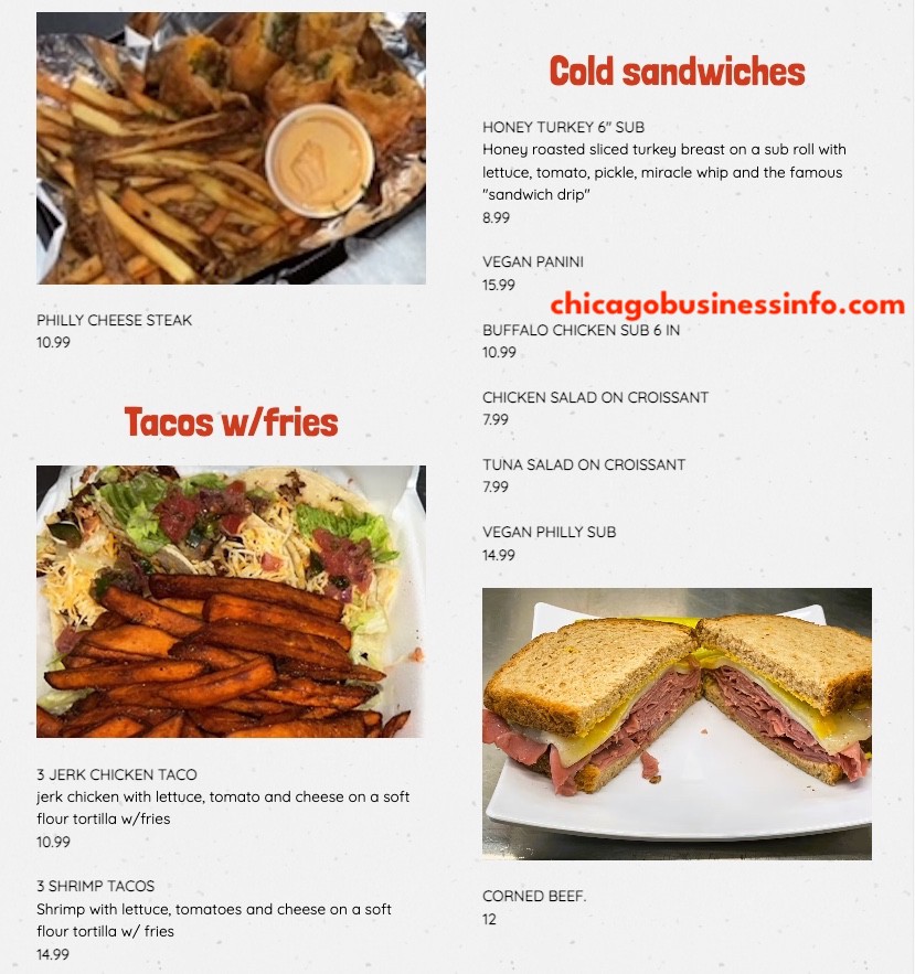 Sandwich queen chicago menu 3
