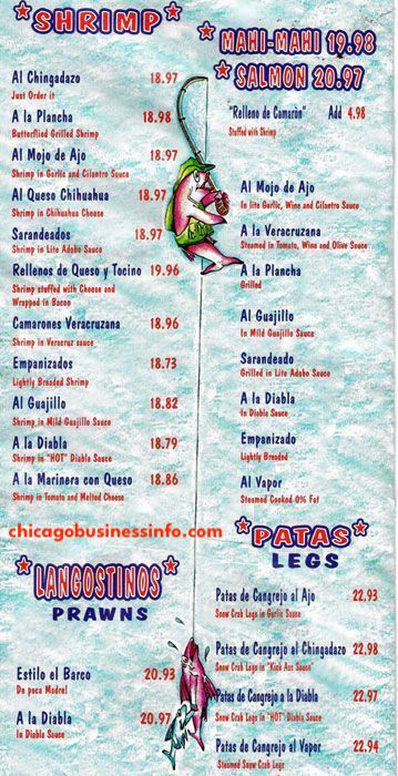 EL Barco Chicago Menu 2