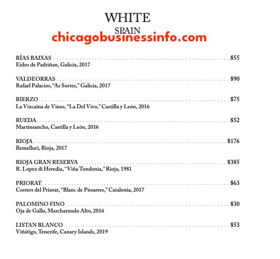 Oriole chicago wine menu 20